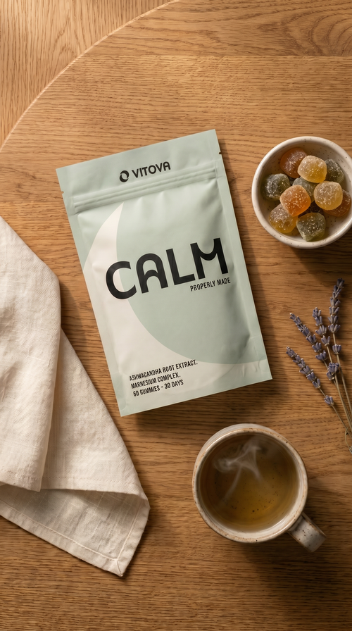 Vitova Calm — Magnesium, Ashwagandha, L-Theanine, Zinc & Vitamin D3 Vitova